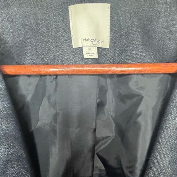 Halogen One Button Jean Blazer - Picture 6 of 12